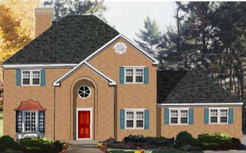 4-Bedroom, 2418 Sq Ft Traditional Home Plan - 105-1095 - Main Exterior