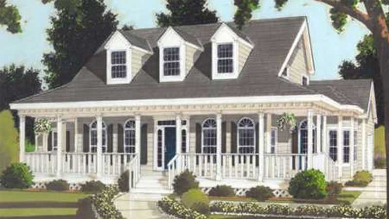 3-Bedroom, 2252 Sq Ft Colonial House Plan - 105-1106 - Front Exterior
