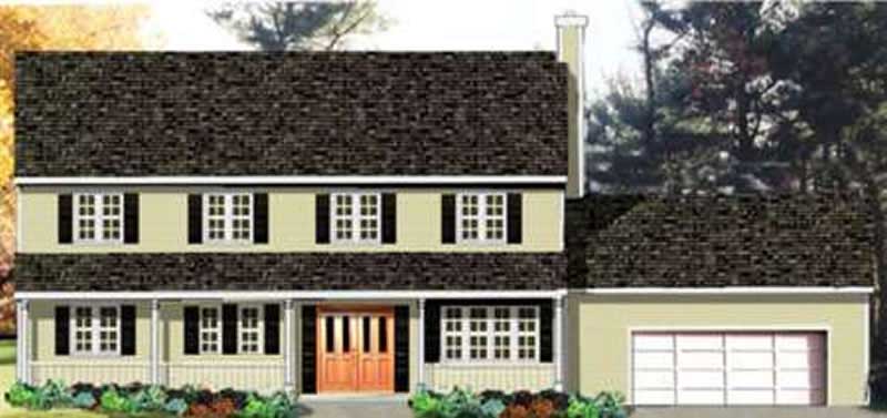 3-Bedroom, 1918 Sq Ft Country House Plan - 105-1121 - Front Exterior
