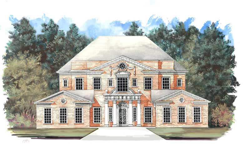 4-Bedroom, 4102 Sq Ft European Home Plan - 106-1007 - Main Exterior