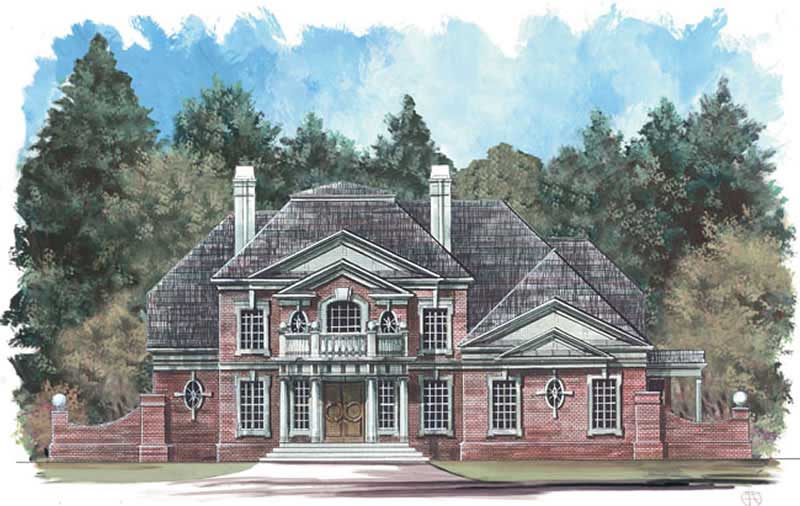 4-Bedroom, 3159 Sq Ft European House Plan - 106-1010 - Front Exterior