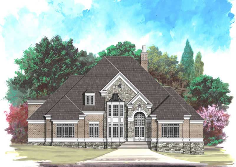 5-Bedroom, 3900 Sq Ft European Home Plan - 106-1038 - Main Exterior