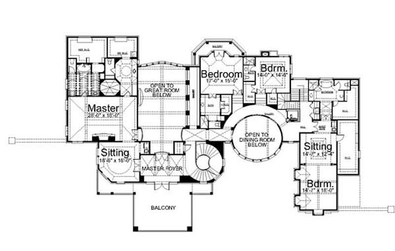 SECOND LEVEL FLOOR PLAN