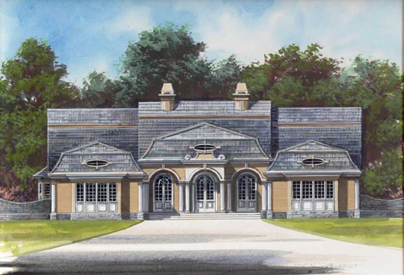 4-Bedroom, 2588 Sq Ft European House Plan - 106-1141 - Front Exterior