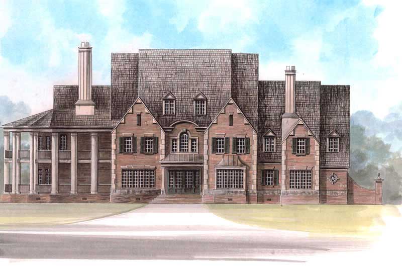 4-Bedroom, 5745 Sq Ft European House Plan - 106-1216 - Front Exterior