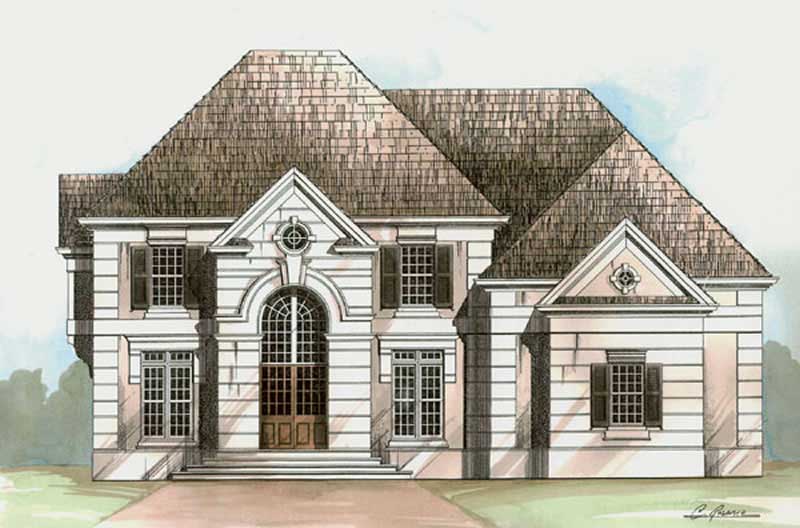 5-Bedroom, 3330 Sq Ft European Home Plan - 106-1232 - Main Exterior