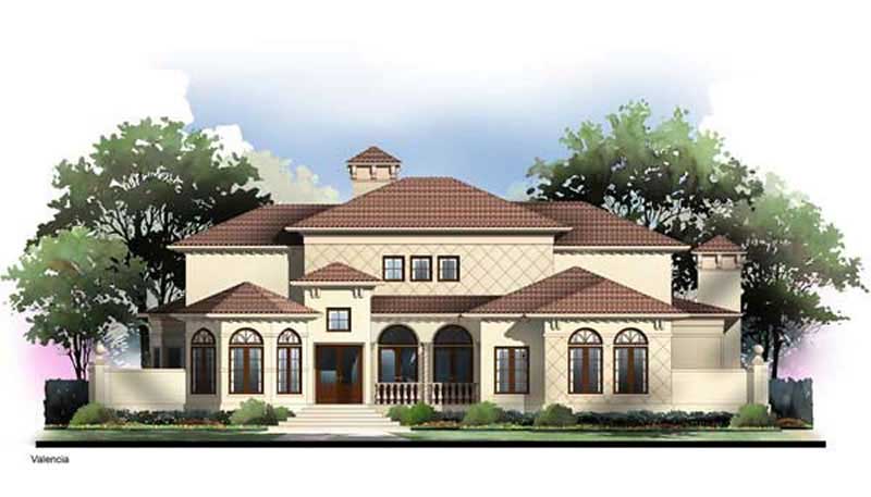 5-Bedroom, 3230 Sq Ft European House Plan - 106-1261 - Front Exterior