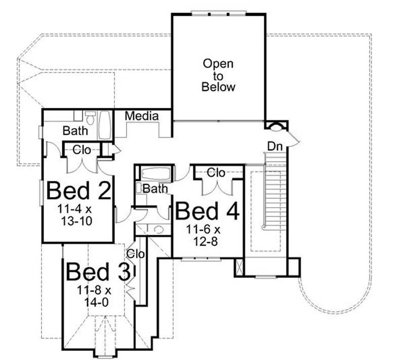 SECOND LEVEL FLOOR PLAN