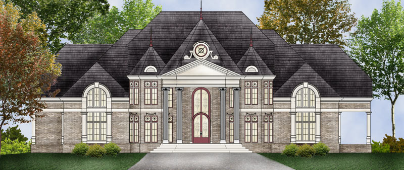 5-Bedroom, 7503 Sq Ft Luxury Home Plan - 106-1307 - Main Exterior