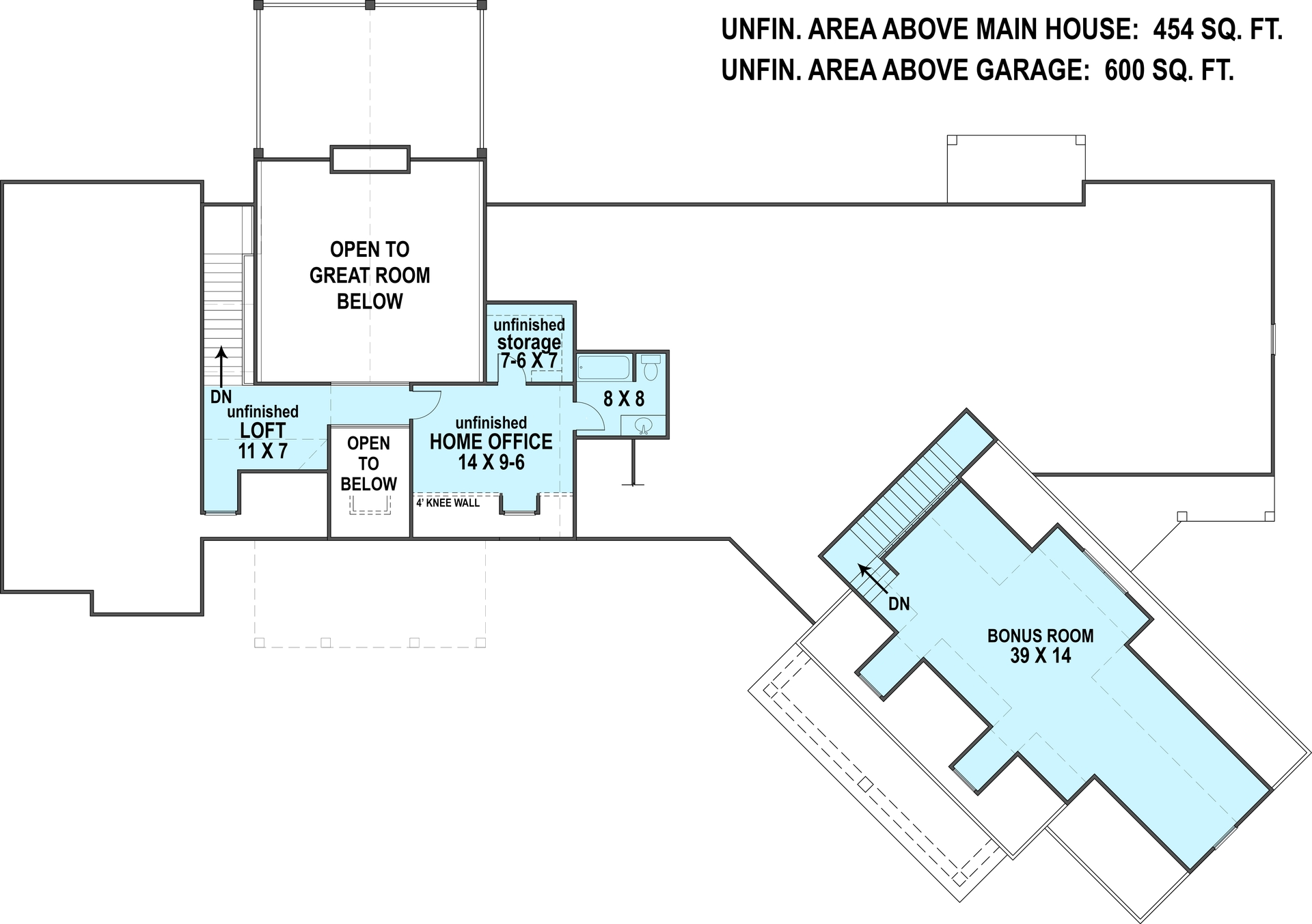 Floor Plan Bonus Room