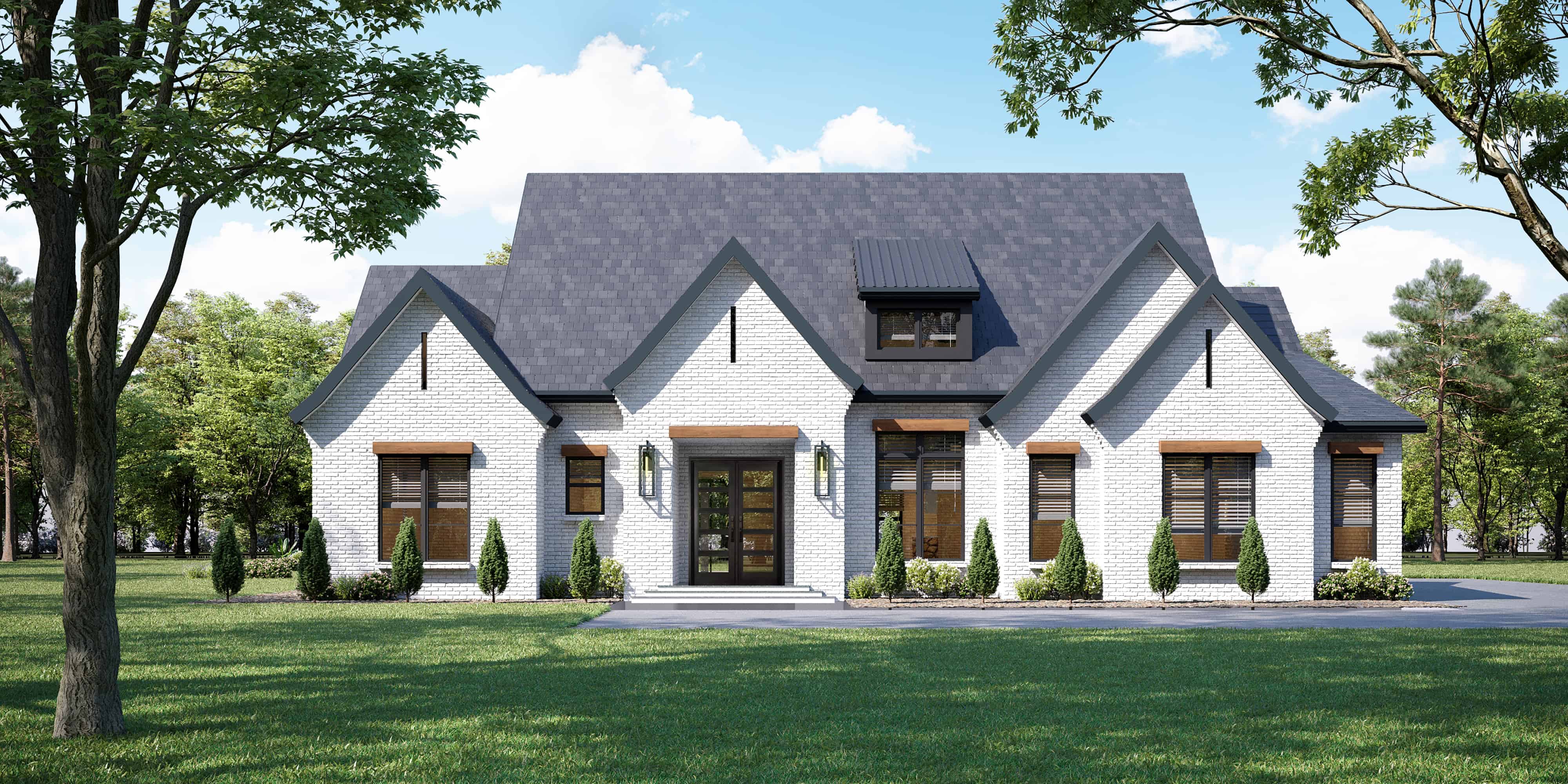 3-Bedroom, 2456 Sq Ft Ranch Home Plan - 106-1333 - Main Exterior
