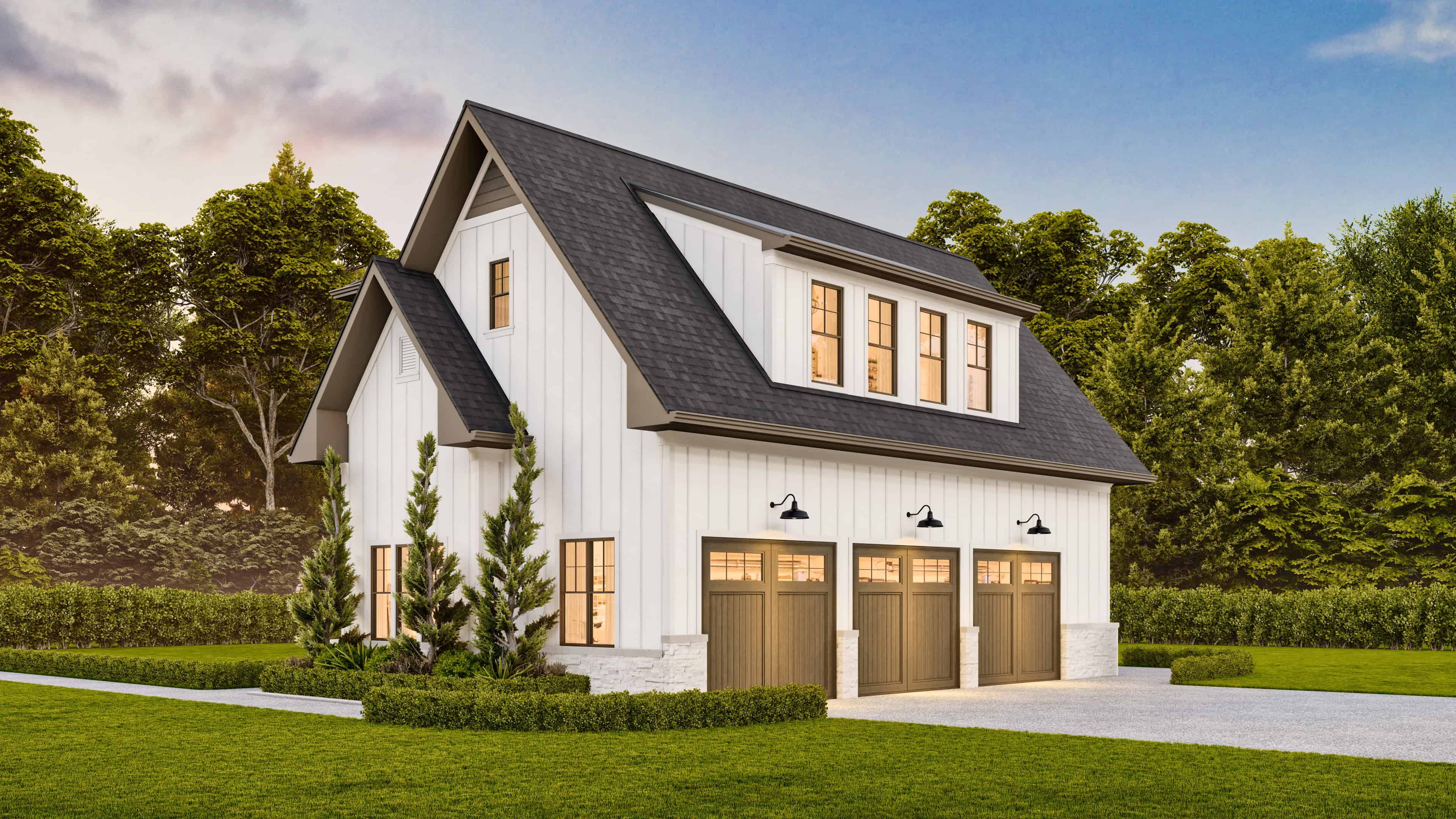 1-Bedroom, 940 Sq Ft Garage House Plan - 106-1354 - Front Exterior