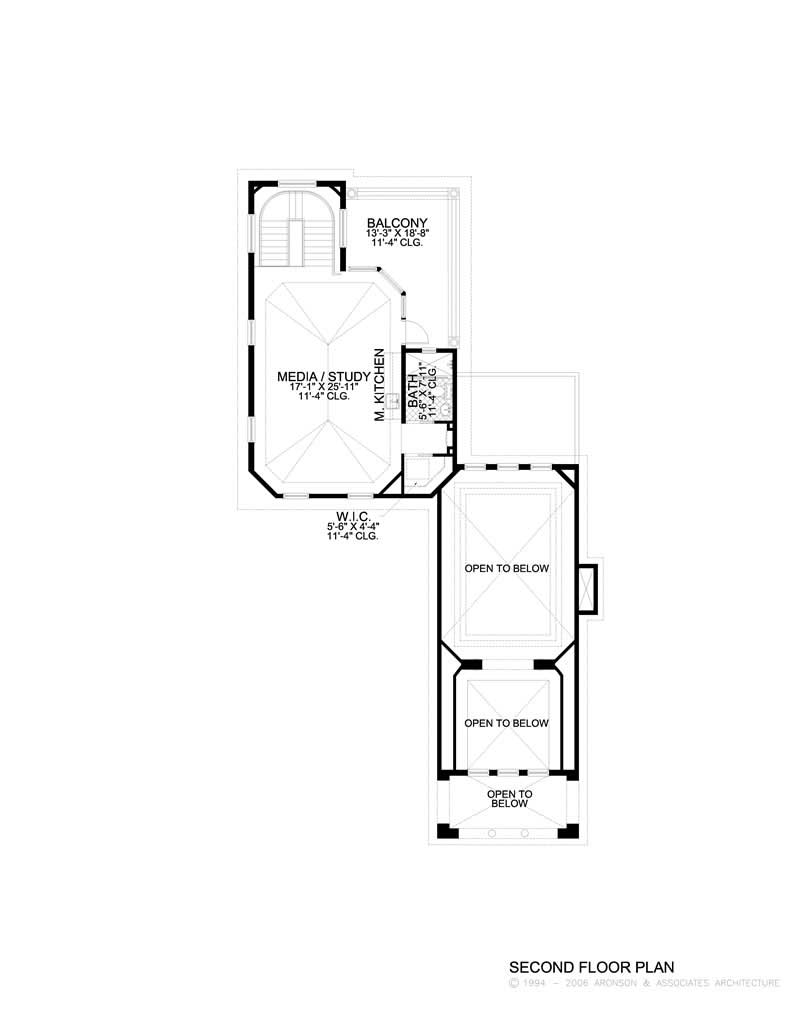 SECOND LEVEL FLOOR PLAN