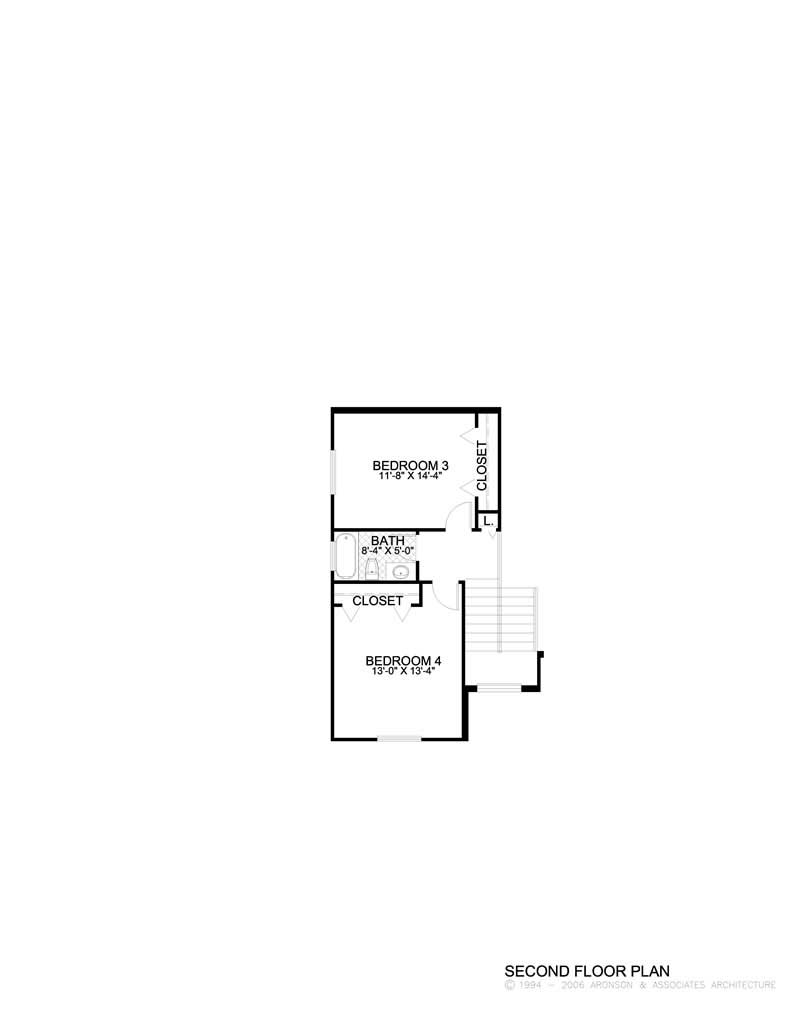 SECOND LEVEL FLOOR PLAN