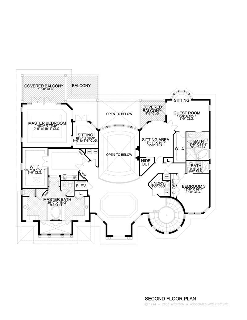 SECOND LEVEL FLOOR PLAN