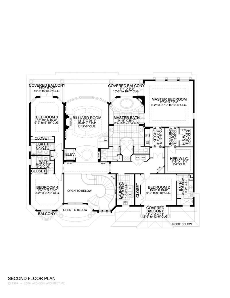 SECOND LEVEL FLOOR PLAN