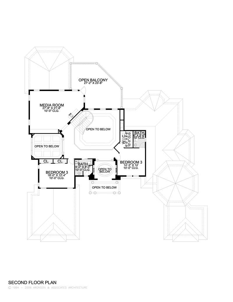 SECOND LEVEL FLOOR PLAN