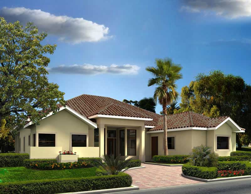 4-Bedroom, 4682 Sq Ft Contemporary Home Plan - 107-1081 - Main Exterior