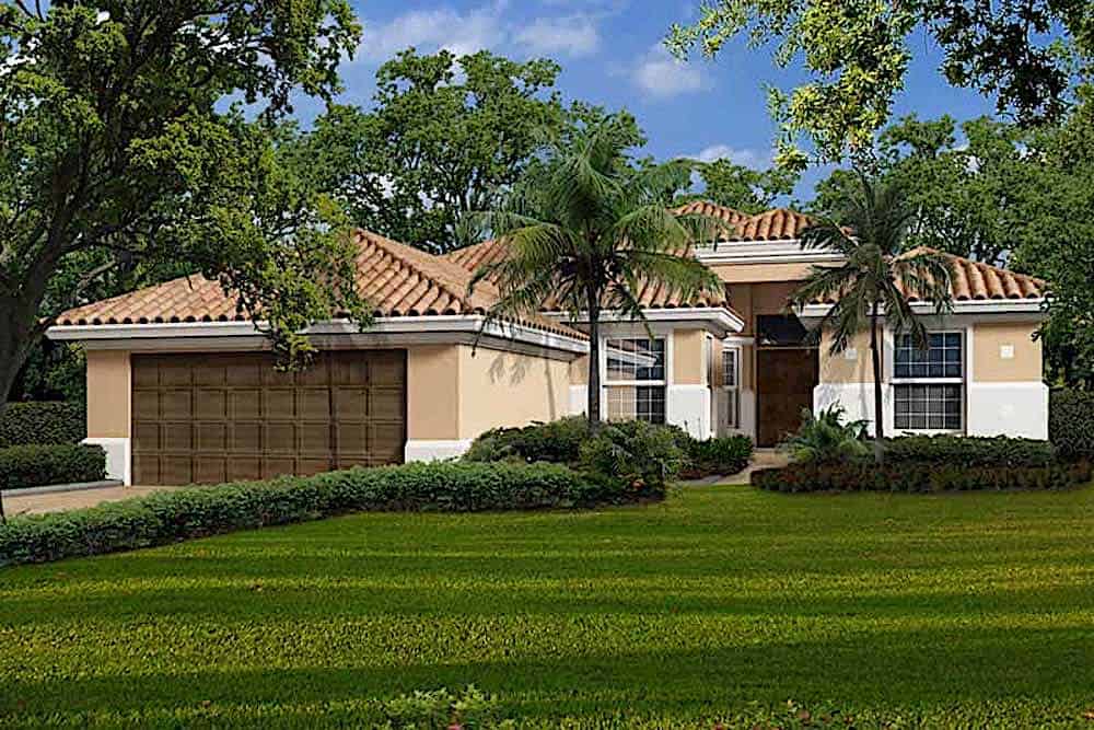 4-Bedroom, 2654 Sq Ft Mediterranean Home - #107-1144 - Main Exterior