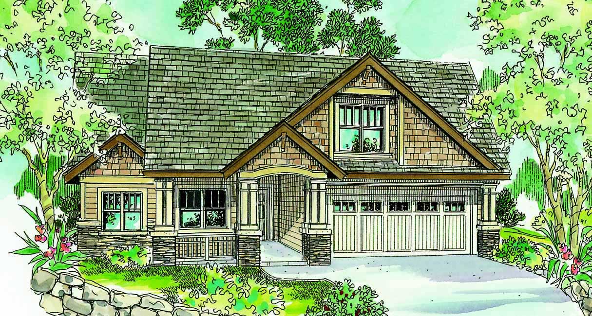 3-Bedroom, 2264 Sq Ft Country House Plan - 108-1005 - Front Exterior