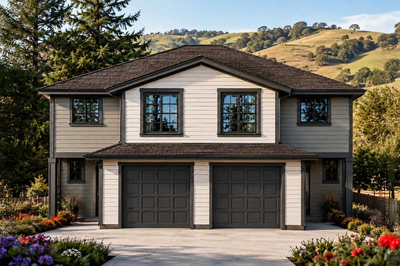 8-Bedroom, 2982 Sq Ft Multi-Unit Home Plan - 108-1047 - Main Exterior