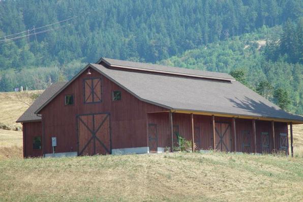 1-Bedroom, 3888 Sq Ft Barn Style House Plan - 108-1053 - Front Exterior