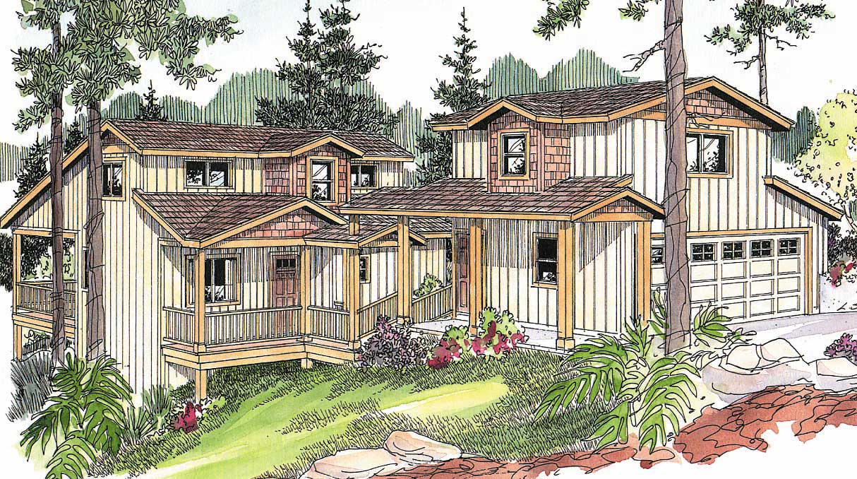 3-Bedroom, 2312 Sq Ft Lake House Plan - 108-1139 - Front Exterior