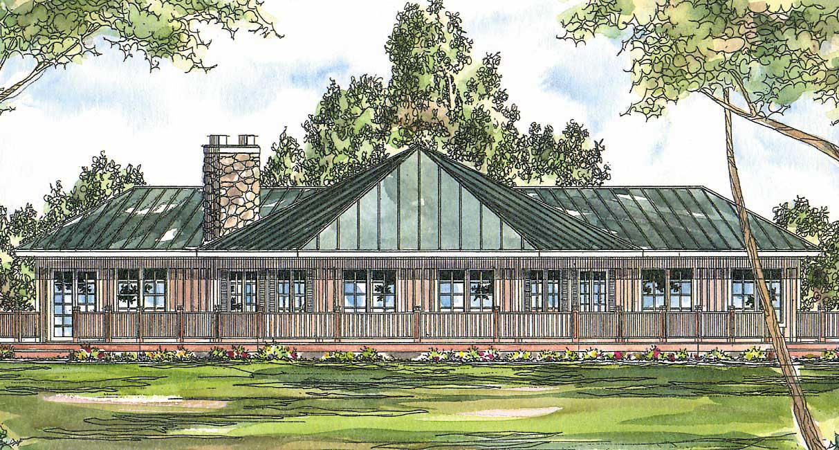 2-Bedroom, 2320 Sq Ft Ranch Home Plan - 108-1153 - Main Exterior