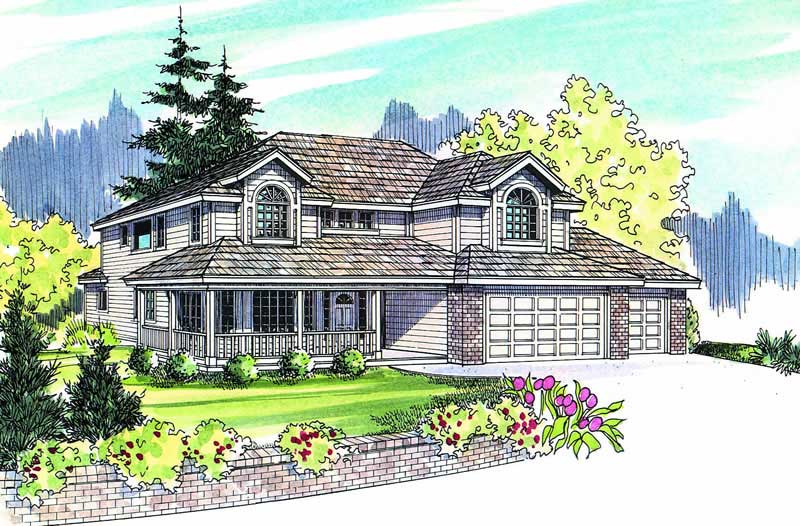 3-Bedroom, 2013 Sq Ft Country Home Plan - 108-1158 - Main Exterior