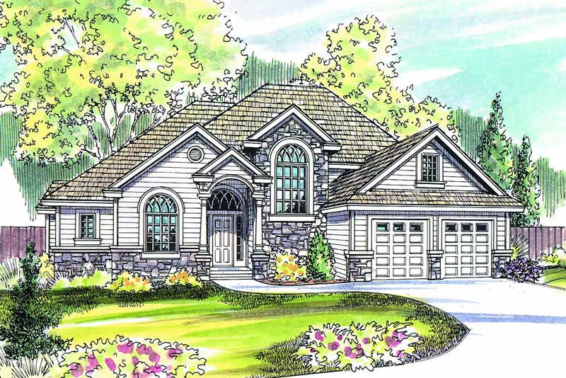 3-Bedroom, 2609 Sq Ft European Home Plan - 108-1162 - Main Exterior