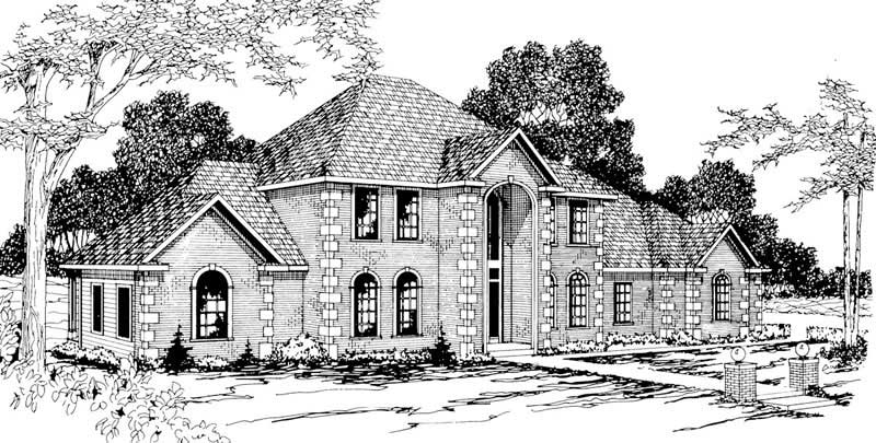 4-Bedroom, 3452 Sq Ft Luxury Home Plan - 108-1173 - Main Exterior