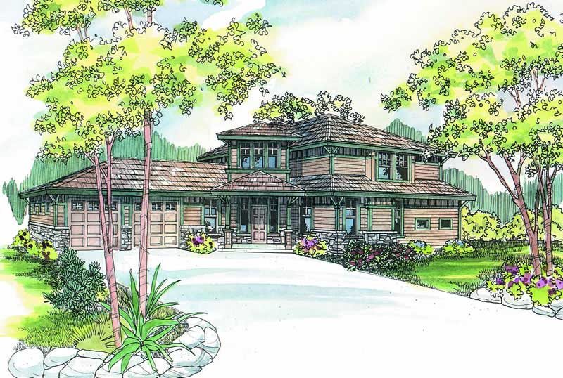 3-Bedroom, 2120 Sq Ft Craftsman Home Plan - 108-1267 - Main Exterior