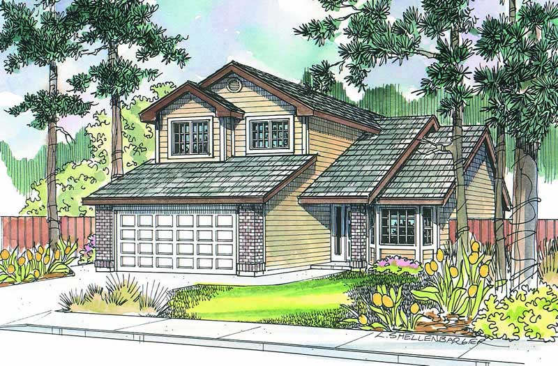 3-Bedroom, 1528 Sq Ft Small House Plans - 108-1272 - Main Exterior