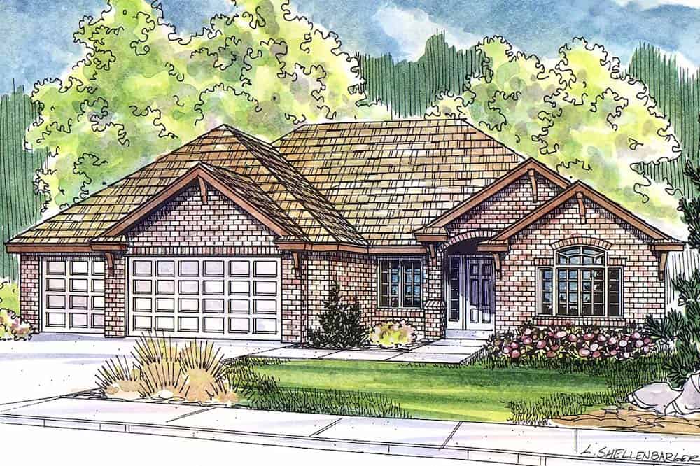 3–4-Bedroom, 2561 Sq Ft Ranch Home - Plan #108-1279 - Main Exterior