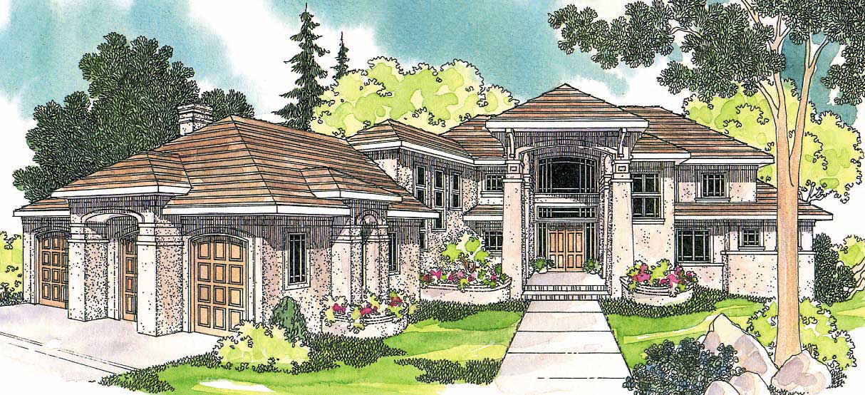 4-Bedroom, 4284 Sq Ft Florida Style Home - Plan #108-1288 - Main Exterior