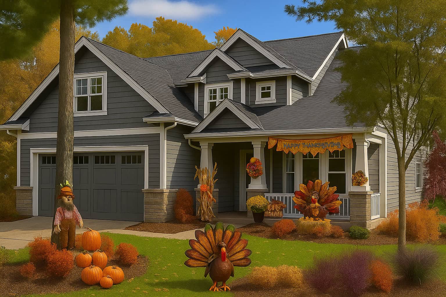 3-Bedroom, 2091 Sq Ft Country Home Plan - 108-1463 - Main Exterior