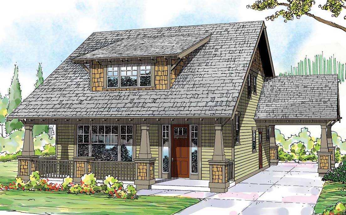 3-Bedroom, 2026 Sq Ft Craftsman House Plan - 108-1530 - Front Exterior