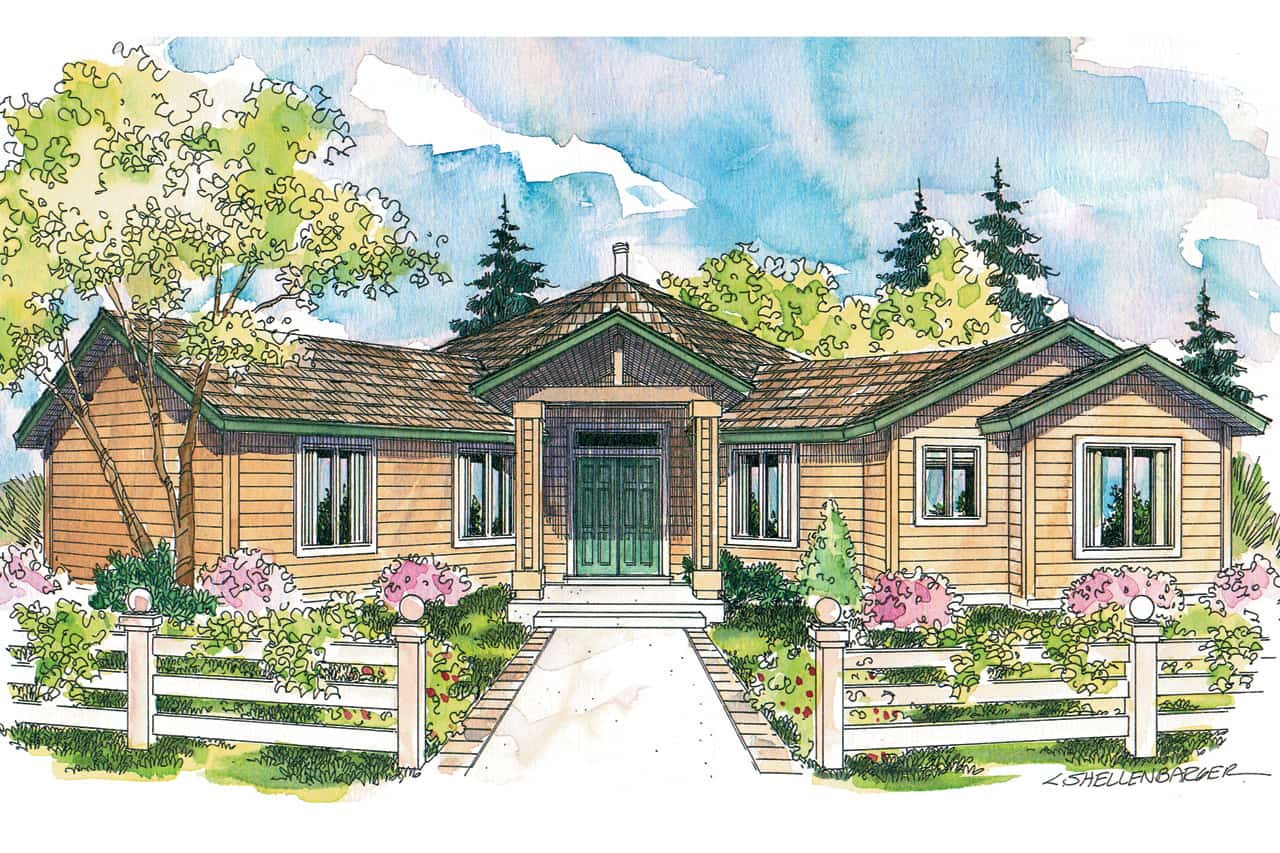3-Bedroom, 2001 Sq Ft Contemporary House - Plan #108-1581 - Front Exterior