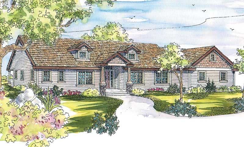 3-Bedroom, 2778 Sq Ft Coastal House Plan - 108-1593 - Front Exterior