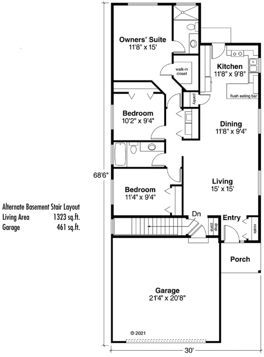 Basement Option Stair Location