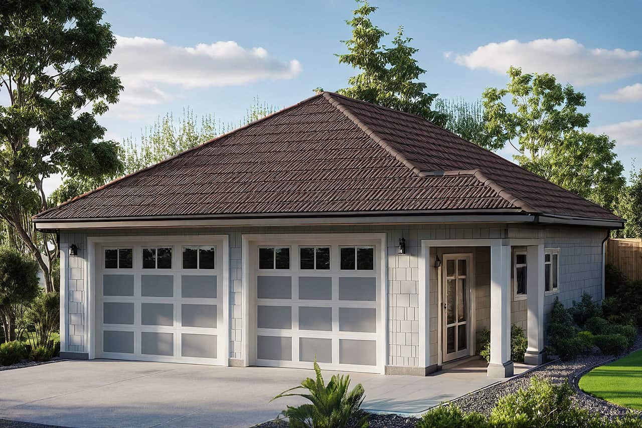 0-Bedroom, 672 Sq Ft Garage Home Plan - 108-1651 - Main Exterior