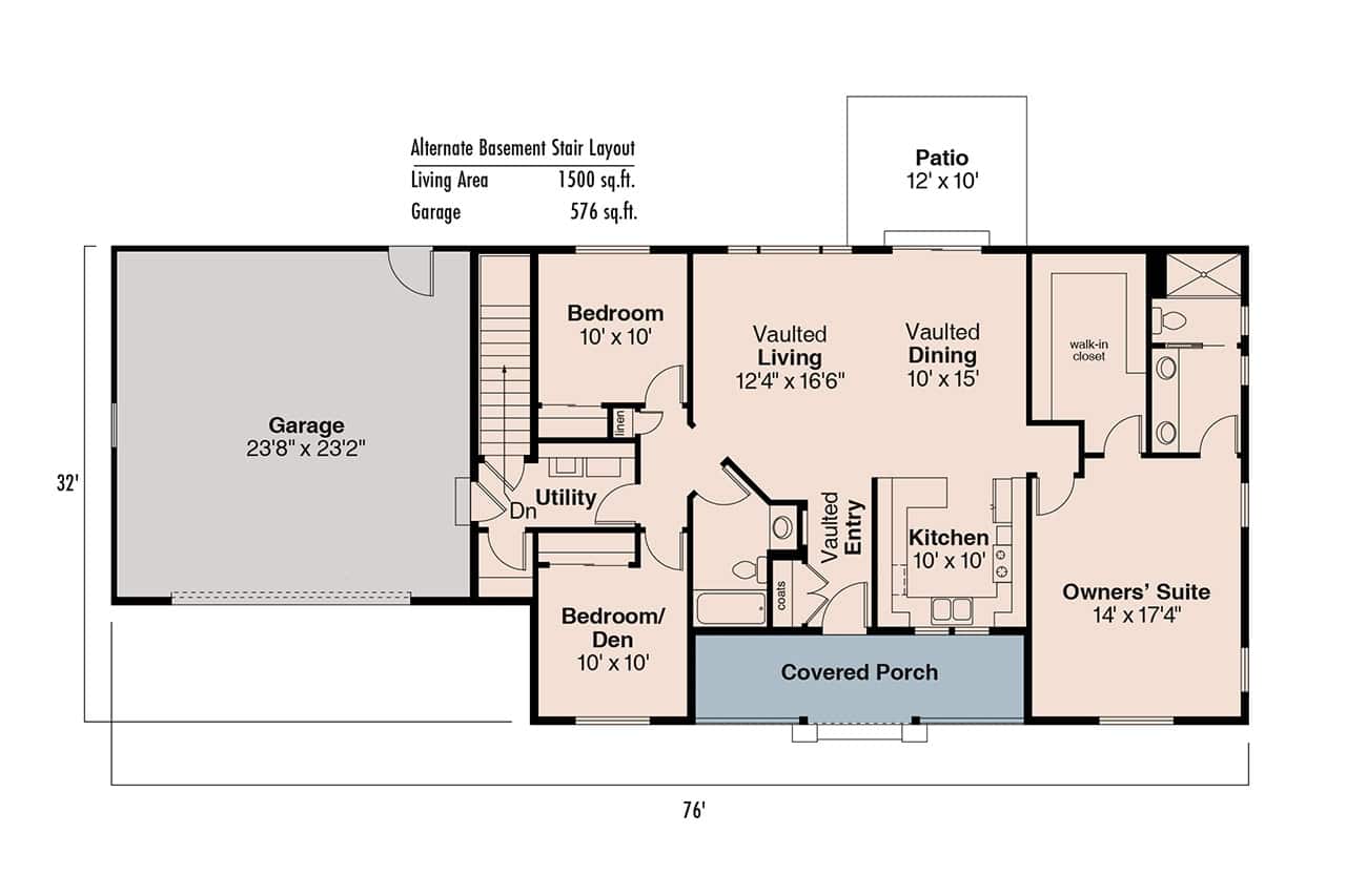 Basement Option Stair Location