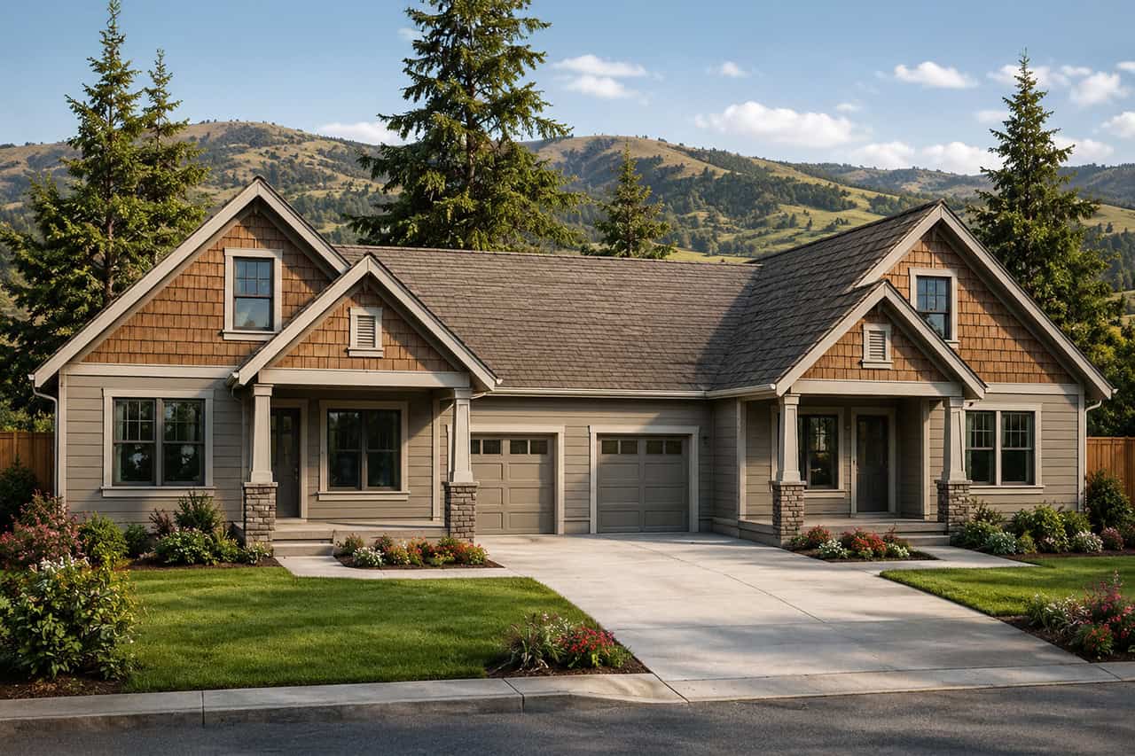 3-Bedroom, 1426 Sq Ft Country Home Plan - 108-1669 - Main Exterior