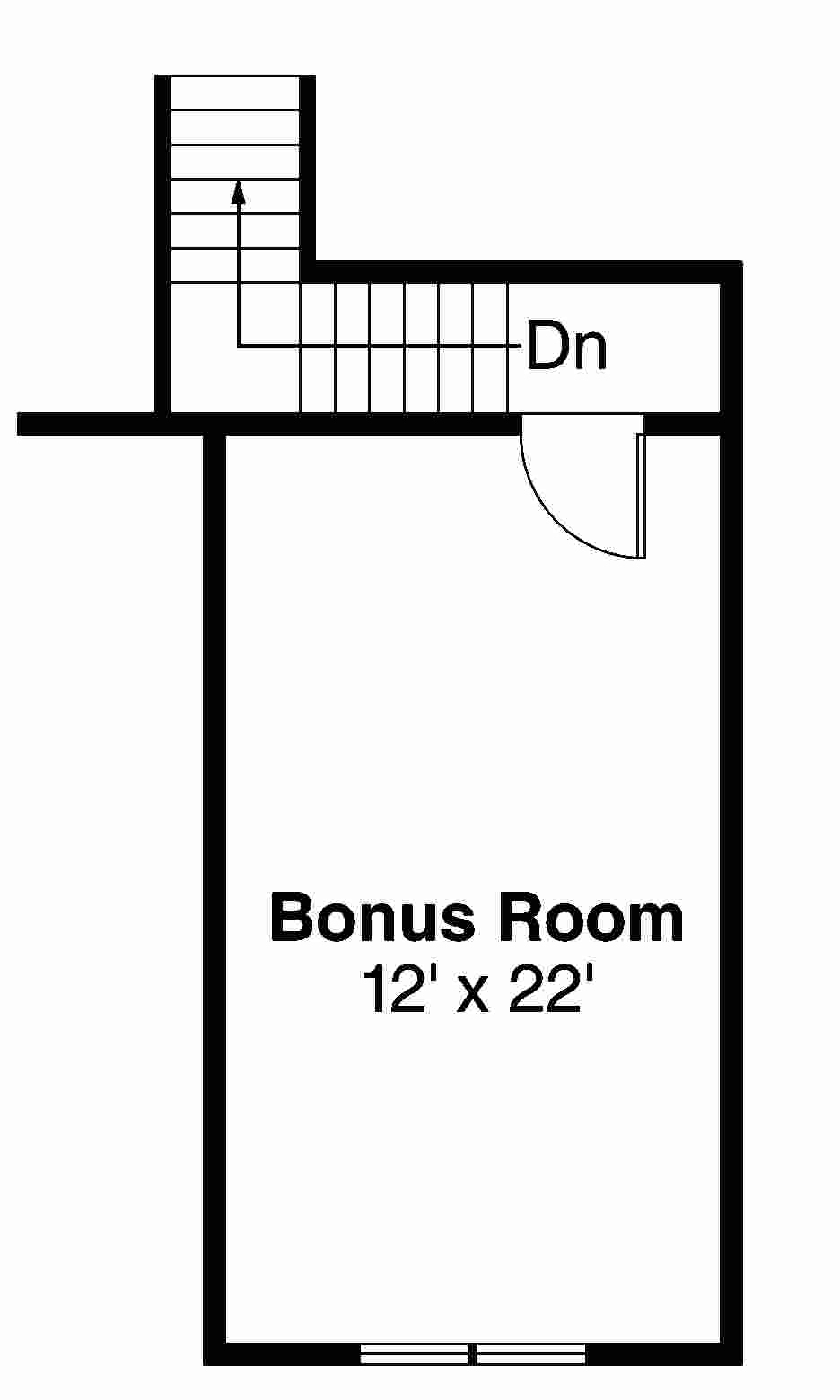 Floor Plan Bonus Room