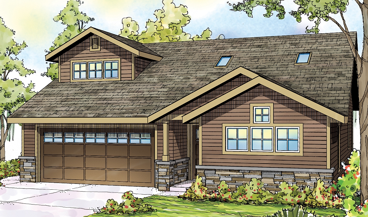 3-Bedroom, 1590 Sq Ft Ranch Home Plan - 108-1716 - Main Exterior