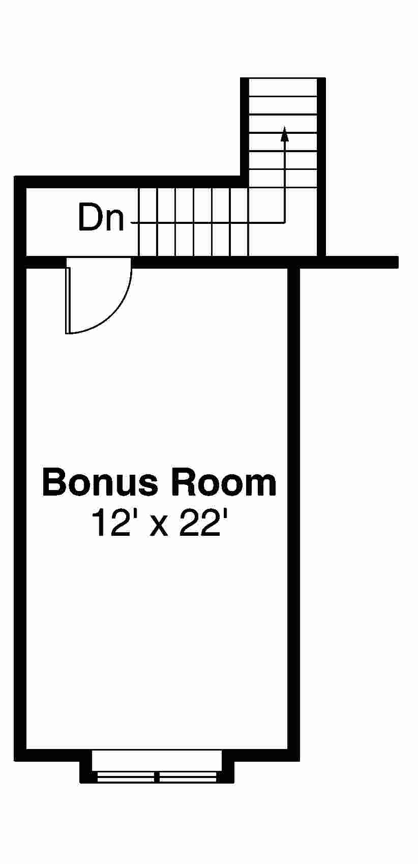 Floor Plan Bonus Room