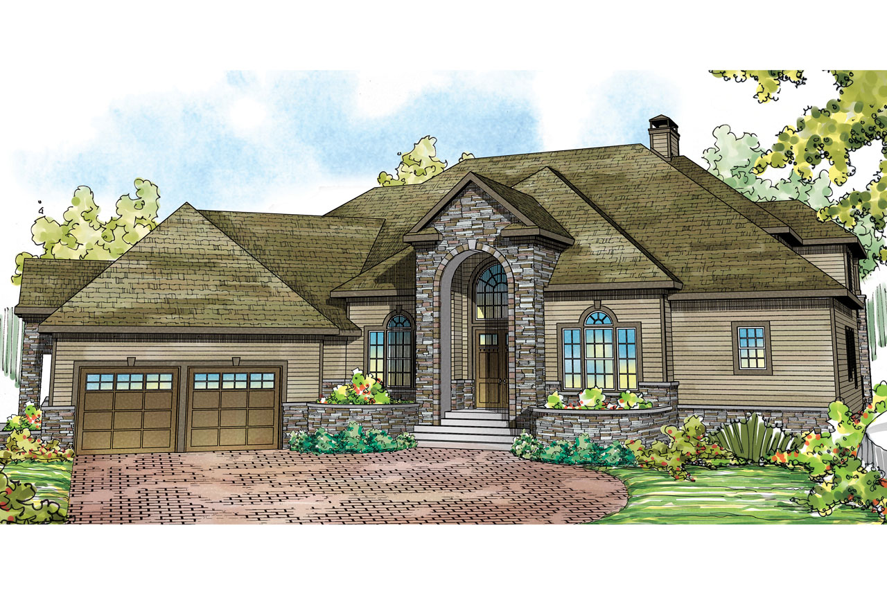 4-Bedroom, 5471 Sq Ft Tudor Home Plan - 108-1739 - Main Exterior