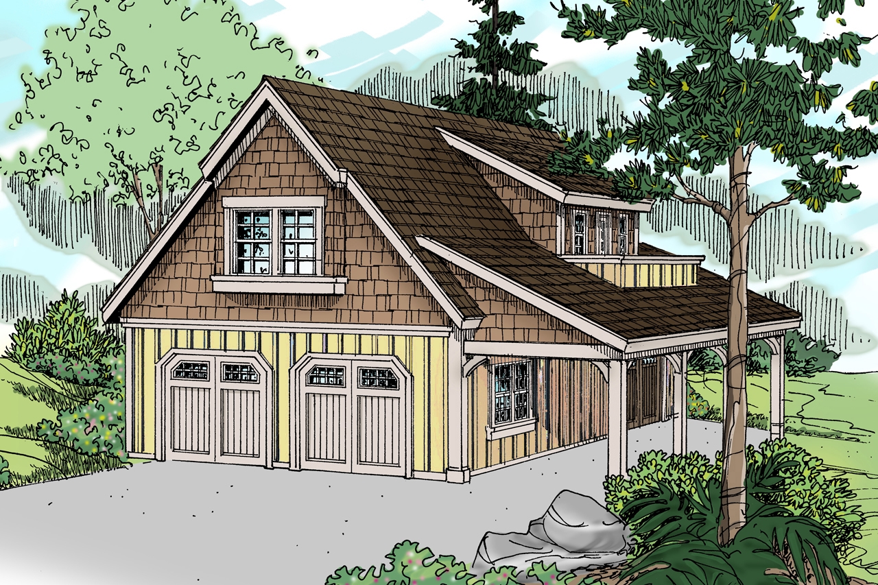 0-Bedroom, 1035 Sq Ft Craftsman House Plan - 108-1771 - Front Exterior