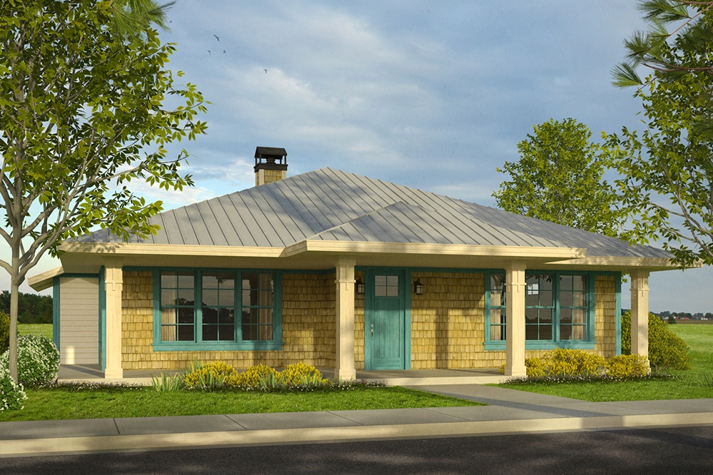 3-Bedroom, 1881 Sq Ft Shingle House Plan - 108-1799 - Front Exterior