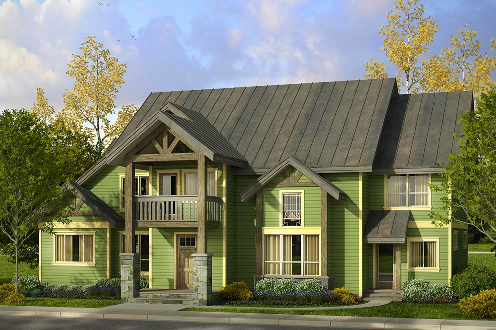 3-Bedroom, 4007 Sq Ft Craftsman House Plan - 108-1801 - Front Exterior